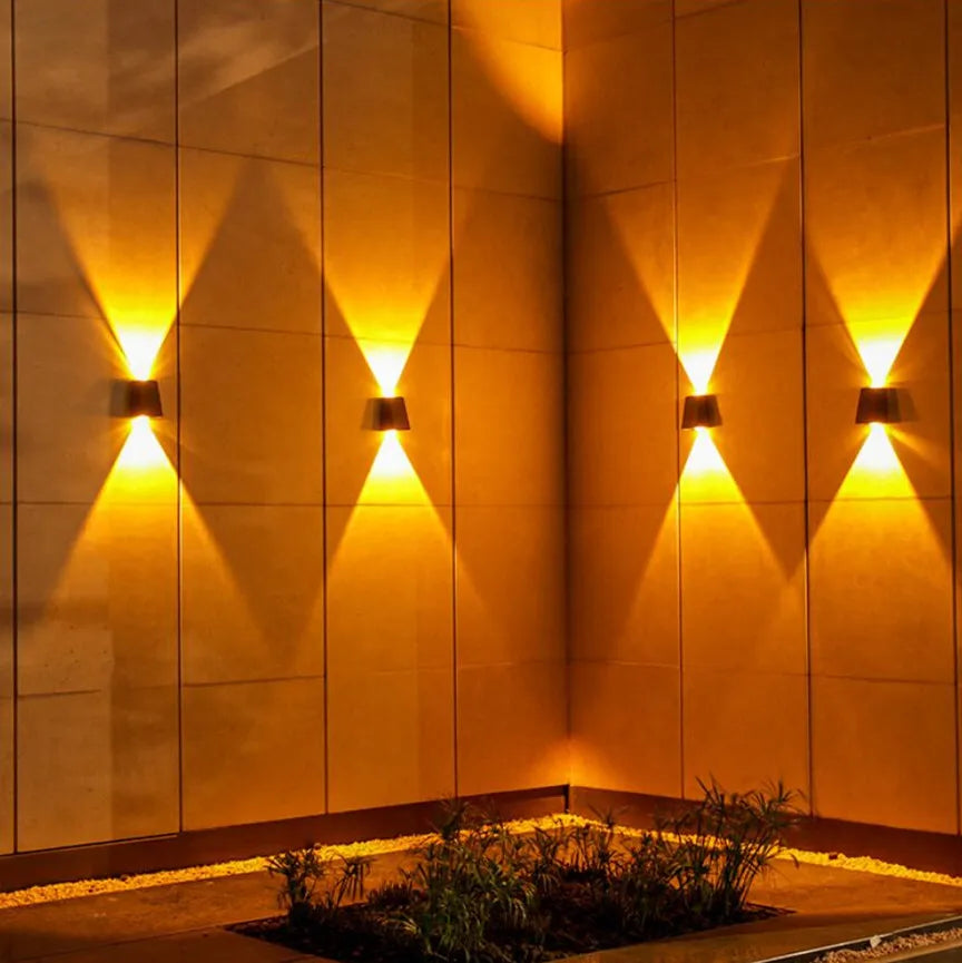 LED Solar Lights Outdoor Solar Powered Wall Lamp Waterproof