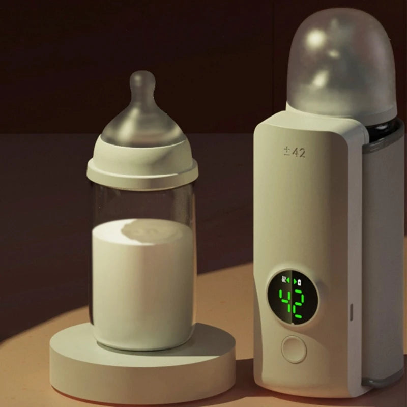 Portable cordless baby bottle warmer