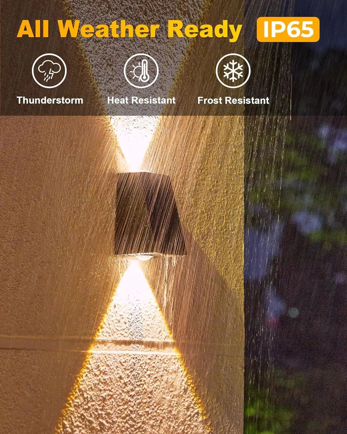 LED Solar Lights Outdoor Solar Powered Wall Lamp Waterproof