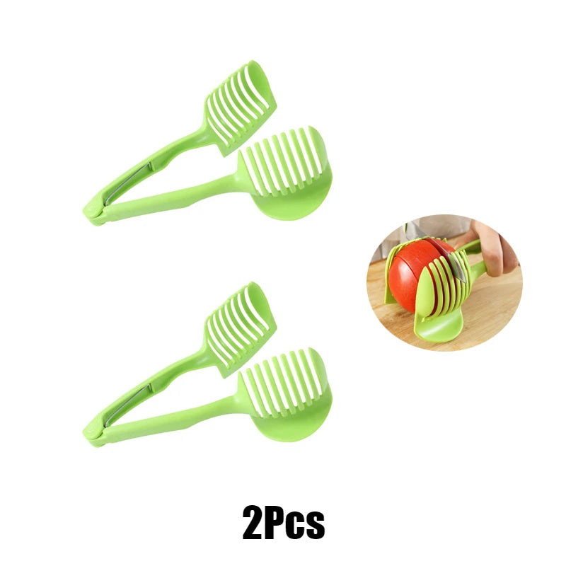 Stainless Steel Kitchen Handheld Orange Lemon Slicer Tomato egg extra