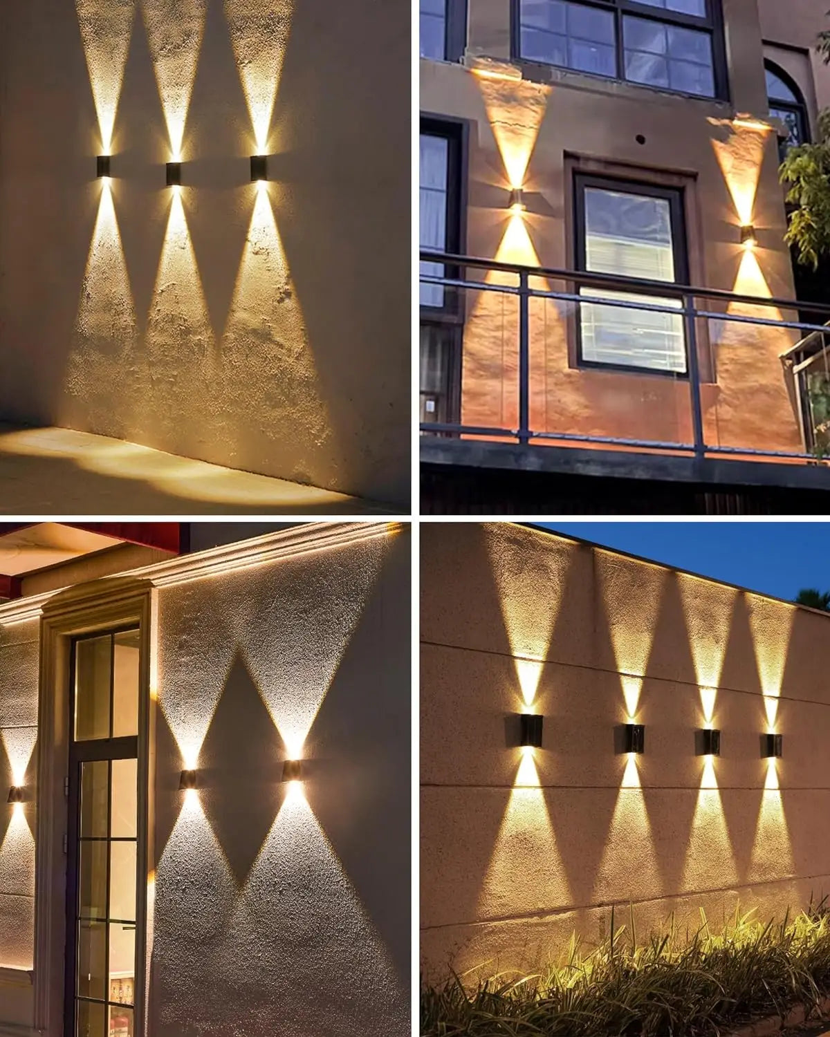 LED Solar Lights Outdoor Solar Powered Wall Lamp Waterproof