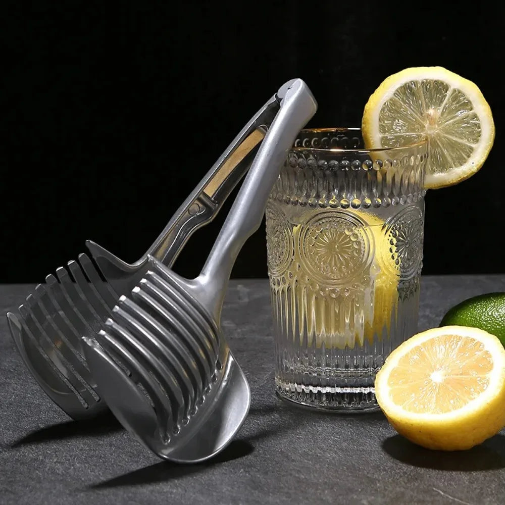 Stainless Steel Kitchen Handheld Orange Lemon Slicer Tomato egg extra