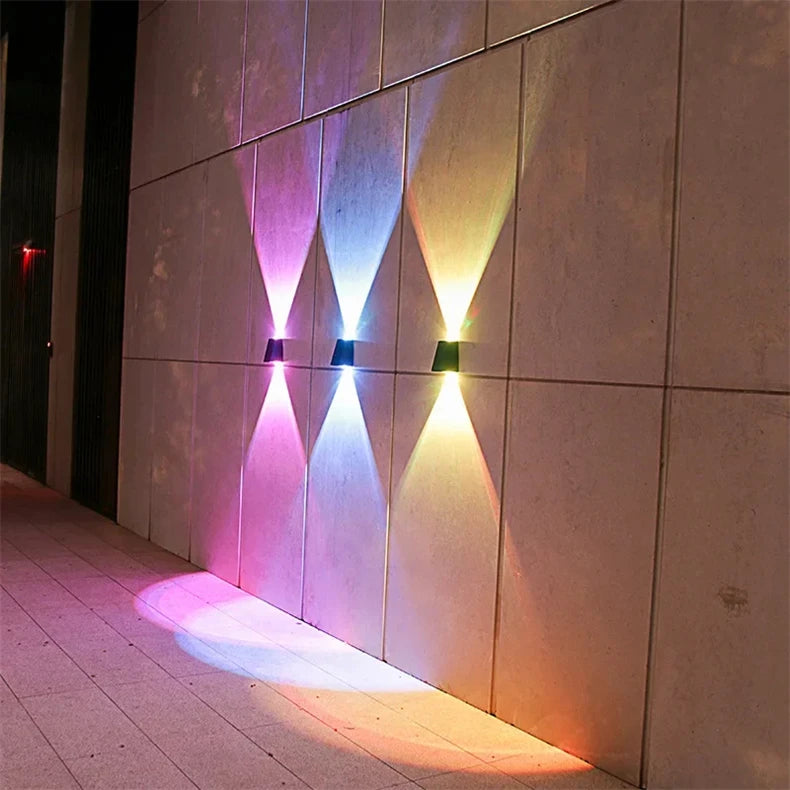 LED Solar Lights Outdoor Solar Powered Wall Lamp Waterproof