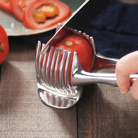 Stainless Steel Kitchen Handheld Orange Lemon Slicer Tomato egg extra