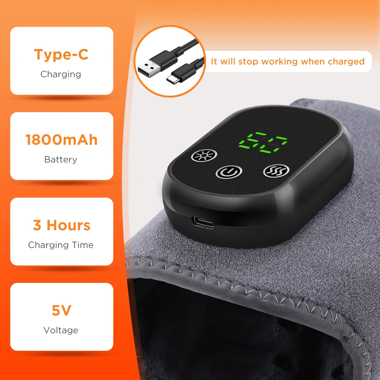 Hailicare Ankle & Hand Massager – Heat & Vibration Relief